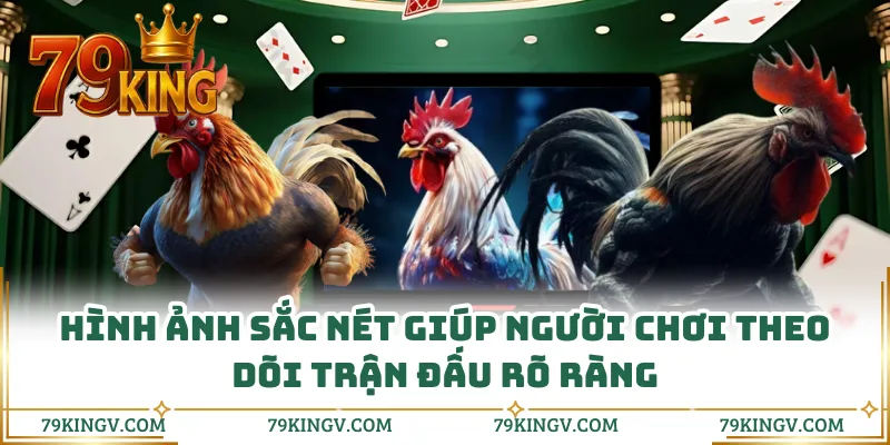 Hình ảnh sắc nét giúp người chơi theo dõi trận đấu rõ ràng