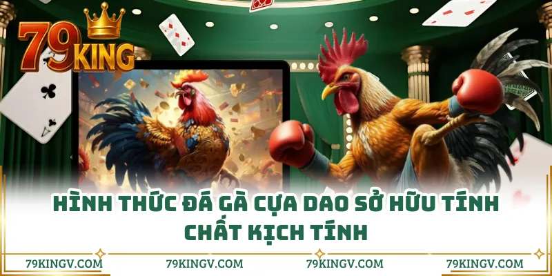 Hình thức đá gà cựa dao sở hữu tính chất kịch tính